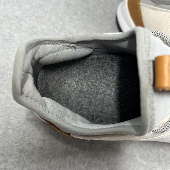 Athalonz EnVe‎ Golf Shoes Mens Size 8.5 White Tan Athletic Performance Spikeless - Picture 13 of 16